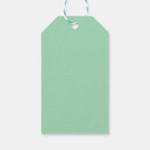 Groene laurierbladeren bruiloft cadeaulabel (Achterkant)
