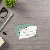 Groene lavendelrecept Bruidsmeisjesfeest Informatiekaartje