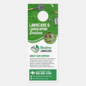 Groene Lawncare Landscaping Tuin Lawn Care Maaien Deurhanger (Voorkant)