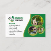 Groene Lawncare Landscaping Tuin Lawn Care Maaien Visitekaartje (Achterkant)