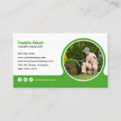 Groene Lawncare Maaien Landschap Designer Tuin Visitekaartje (Voorkant)