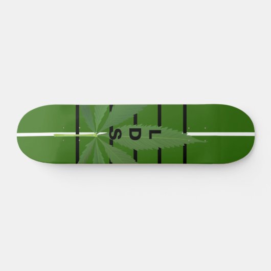 Groene LDS-spread Persoonlijk Skateboard (Horizontaal)