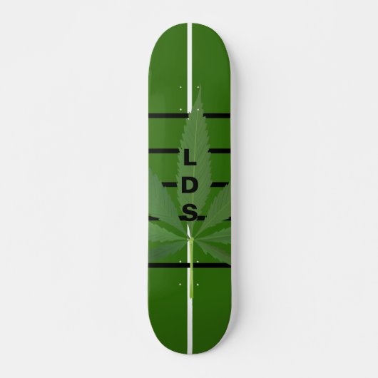 Groene LDS-spread Persoonlijk Skateboard (Voorkant)