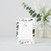 Groene Leafy Lijst fauna die Logo voor beeldweerga Visitekaartje (Staand voorkant)