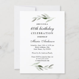 Groene lebben of Mannen 60e verjaardag Kaart