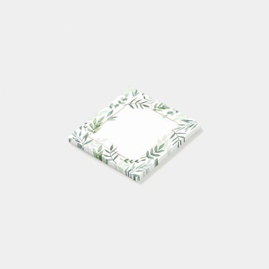 Groene lebengrens na-it notities post-it® notes (Schuin)