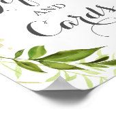 Groene lebgeschenken en Kaarten Tafel, bijtend Poster (Hoek)