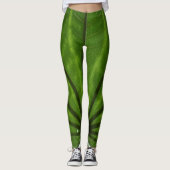 Groene lebLeggings Leggings (Voorkant)