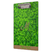 Groene leder met monogram klembord (Links)