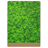 Groene leder met monogram klembord (Achterkant)