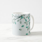 Groene lederen beker Mok boomkoffie (Voorkant rechts)