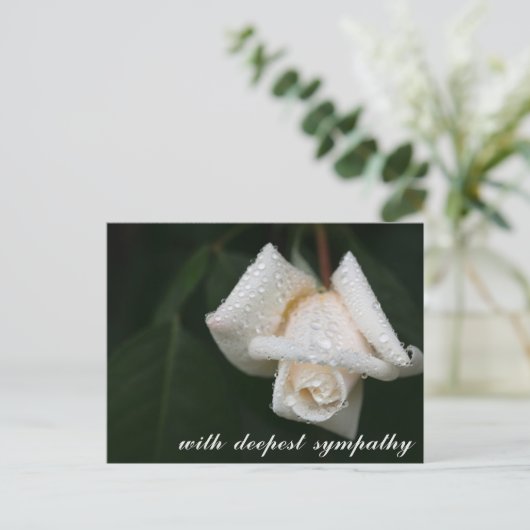 Groene lederen blanke rozensympathie briefkaart (Staand voorkant)