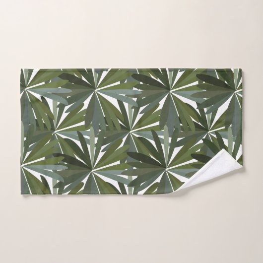 Groene lederen patroon bad handdoek (Handdoek)