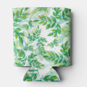 Groene lederen patroon blikjeskoeler (Achterkant)