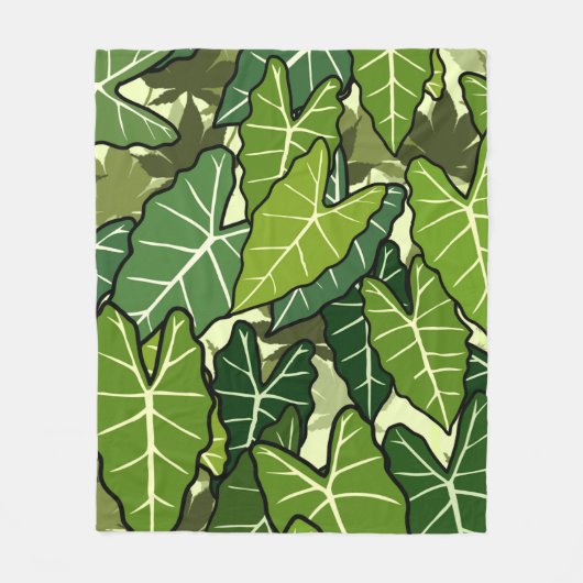 Groene lederen patroon fleece deken (Voorkant)