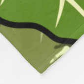 Groene lederen patroon fleece deken (Hoek)