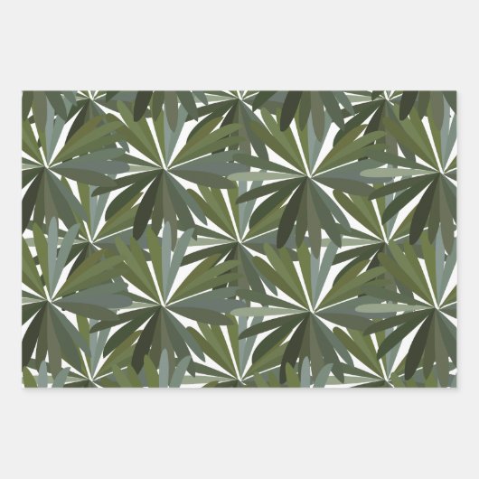 Groene lederen patroon inpakpapier vel (Voorkant 3)