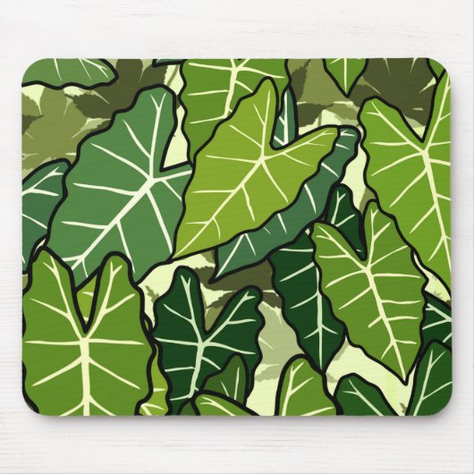 Groene lederen patroon muismat (Voorkant)