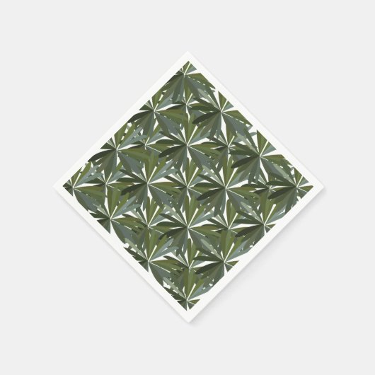 Groene lederen patroon servet (Hoek)