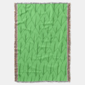 Groene lederen patroonbeugel deken (Voorkant Verticaal)