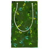 Groene lederen patroontas klein cadeauzakje (Voorkant)