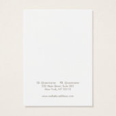 Groene lederen tak die DisplayCard verdient Visitekaartje (Achterkant)