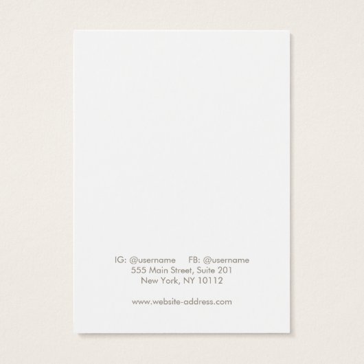 Groene lederen tak die DisplayCard verdient Visitekaartje (Achterkant)