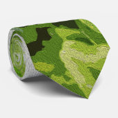 Groene lederolie, verven; stropdas (Opgerold)