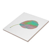 Groene ledertextuur met perstructuur tegeltje (Zijkant)