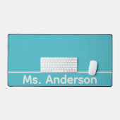 Groene leerkracht bureaumat (Keyboard & Muis)
