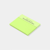 Groene leerkrachten noemen bureaunotitie organisat post-it® notes (Schuin)