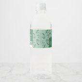 Groene leest zeep Label Waterfles Etiket (Voorkant)