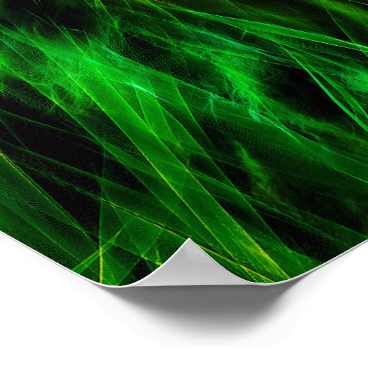 Groene leeuw poster (Hoek)