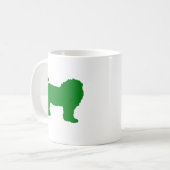 Groene Leeuw Zodiac Silhouet Mok – Grounded Leeuw (Voorkant links)