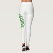 Groene Leeuwenkop op elke kleur Leggings (Achterkant)