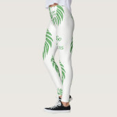 Groene leeuwenkop op elke kleur Leggings (Links)