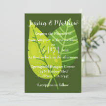 Groene lef Greenery Wedding Invitation Garden