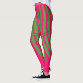 Groene lef roze Leggings (Links)