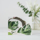 Groene lef Sava de planeet Briefkaart (Staand voorkant)