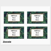 Groene lef-verzendlabels rechthoekige sticker (Vel)