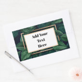 Groene lef-verzendlabels rechthoekige sticker (Envelop)