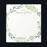 Groene lef Wreath Specialized Stationery Notitieblok<br><div class="desc">Meer  notebooks in de Little Bayleigh Store!</div>