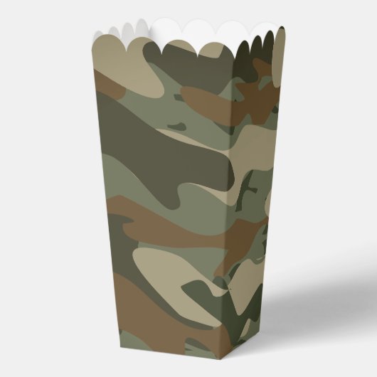 Groene leger camo militaire camouflage aangepaste  bedankdoosjes (Achterkant)