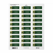 Groene leger camouflage Camo adreslabels Etiket (Full Sheet)