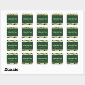 Groene leger camouflage feestartikelen stickers (Vel)