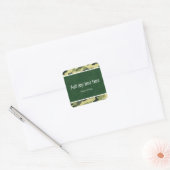 Groene leger camouflage feestartikelen stickers (Envelop)