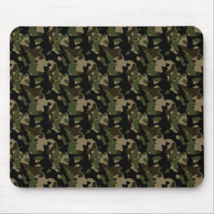Groene leger camouflagepatroon muismat