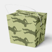 Groene Leger Mannen Sniper Pose Bedankdoosjes (Achterkant)