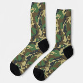 Groene Leger Marine Camouflage Patroon Camping Sokken (Links)