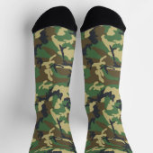 Groene Leger Marine Camouflage Patroon Camping Sokken (Top)